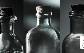 انواع بطری شیشه‌ای برای اب - بطری شیشه ای رنگی