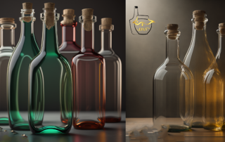 شیشه های نگهدارنده - بطری های شیشه ای