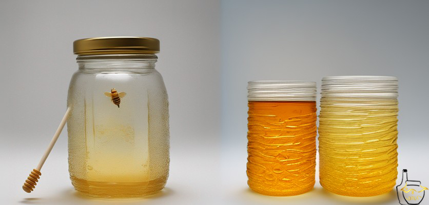 اضافه شدن مواد غیر در عسل - ظرف عسل 