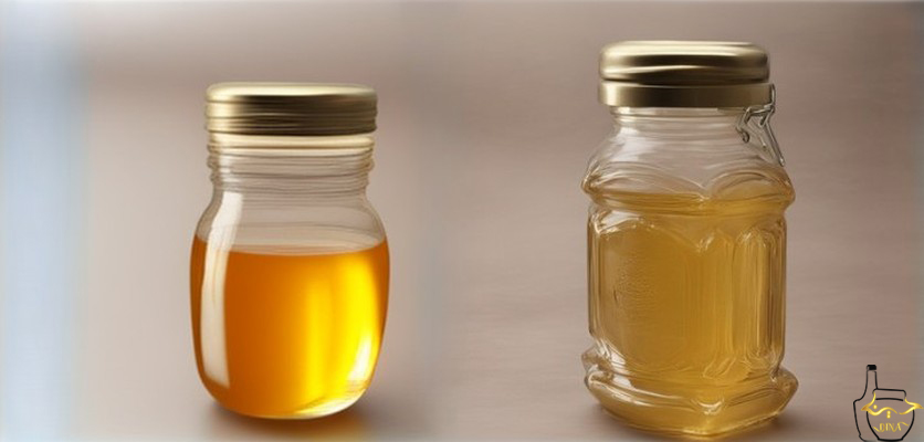 ظرف شیشه ای با درب محکم - ظرف عسل